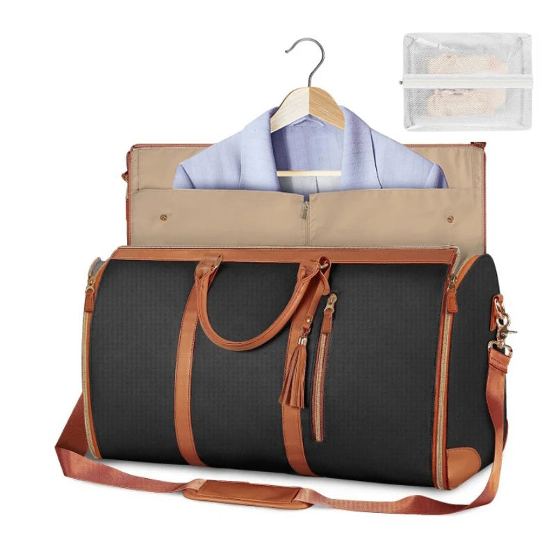 Sac de Voyage Femme Extensible - Se Déplie à Plat avec Compartiment Vêtements - Compact et Réajustable