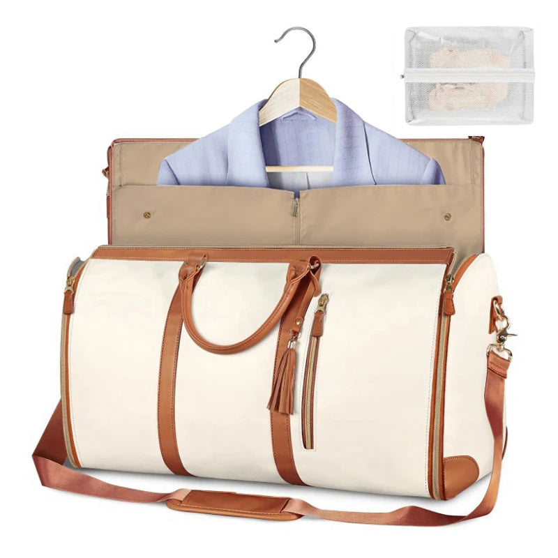 Sac de Voyage Femme Extensible - Se Déplie à Plat avec Compartiment Vêtements - Compact et Réajustable